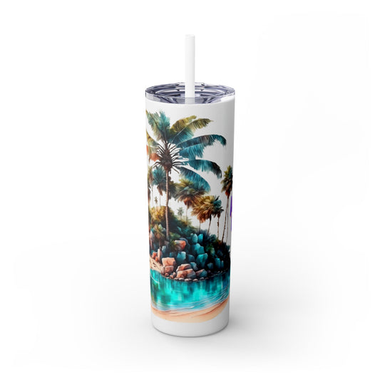 Skinny Tumbler with Straw, 20oz