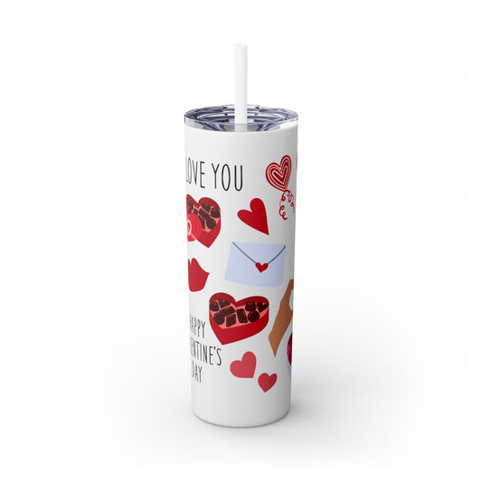 Skinny Tumbler with Straw, 20oz