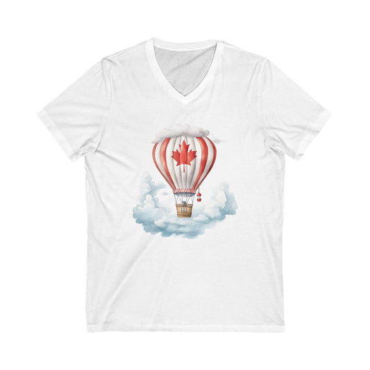 Unisex Jersey Short Sleeve V-Neck Tee