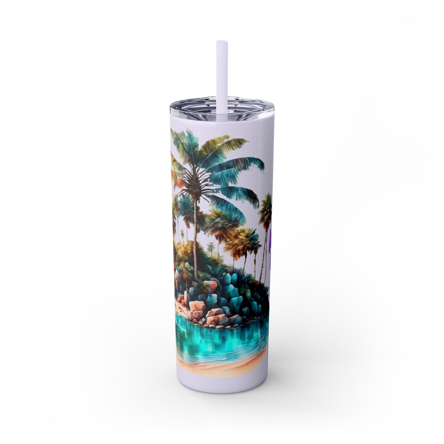 Skinny Tumbler with Straw, 20oz