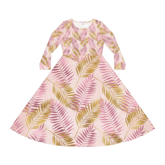 Women's Long Sleeve Dance Dress (AOP)