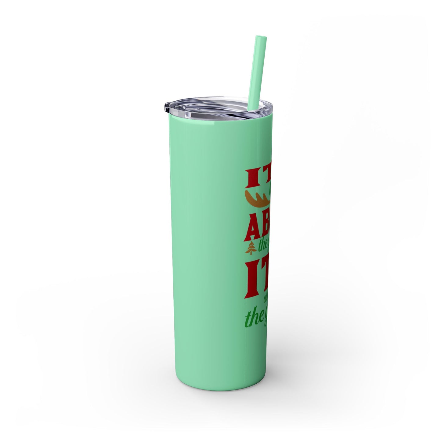 Skinny Tumbler with Straw, 20oz