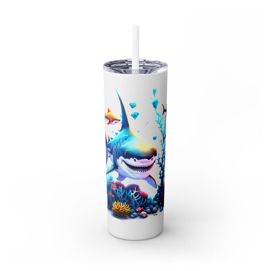 Skinny Tumbler with Straw, 20oz