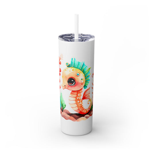 Skinny Tumbler with Straw, 20oz