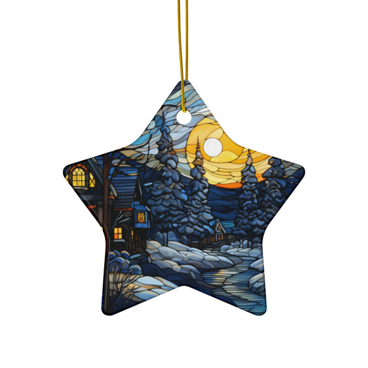 Ceramic Ornament, 4 Shapes