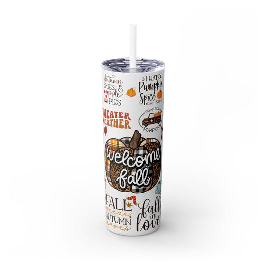 Skinny Tumbler with Straw, 20oz