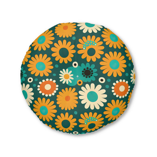Tufted Floor Pillow, Round