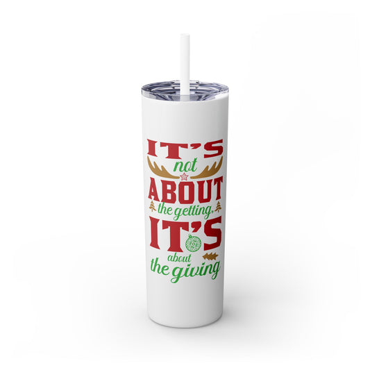 Skinny Tumbler with Straw, 20oz