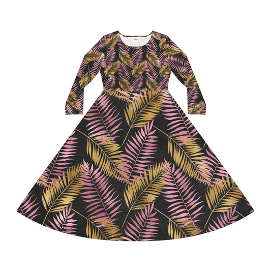 Women's Long Sleeve Dance Dress (AOP)