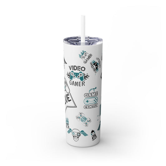 Skinny Tumbler with Straw, 20oz