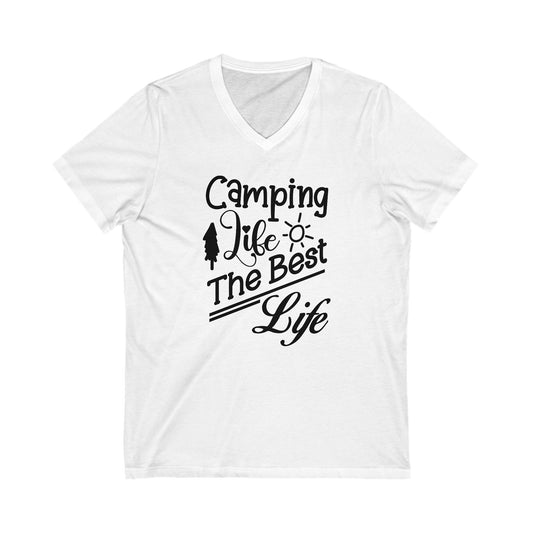 Unisex Jersey Short Sleeve V-Neck Tee